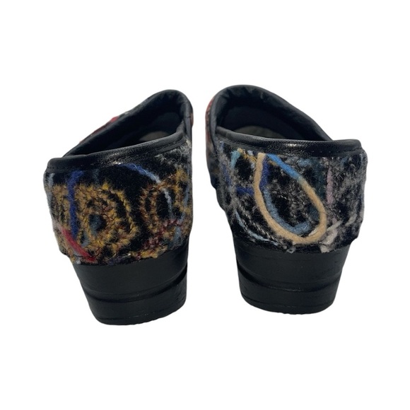 Dansko Clogs Women’s‎ Size 37 EU Multicolour Yarn Design Wool Scribble Shoes - Picture 5 of 9